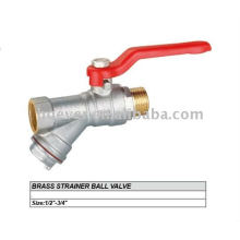 brass strainer ball valve